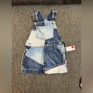 Patch gap jean dress